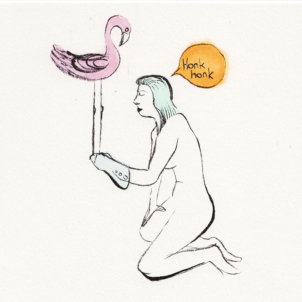 Shes_a_flamingoer_honk_honk_nudge_nudge_ink_drawing_peter_kawecki_shapeshftr