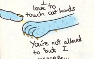 touching_cat_hands_ink_drawing_peter_kawecki_shapeshftr
